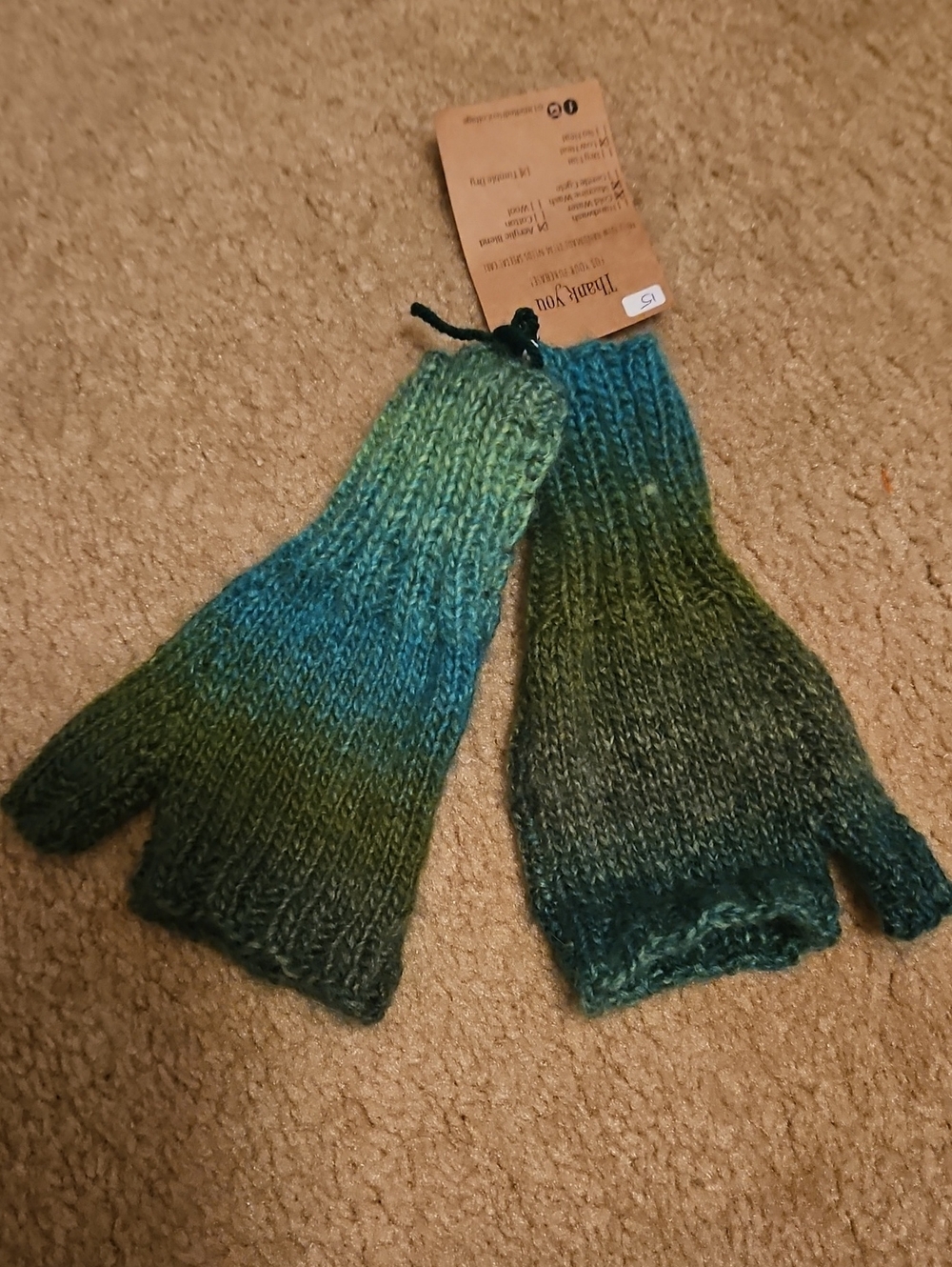 Handmade Fingerless Mittens for Women